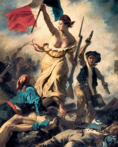 Liberty Leading the People, 28. juli 1830, ca. 1830-31 (detaljer) (olie på lærred) af Ferdinand Victor Eugene Delacroix