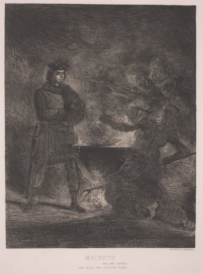 Macbeth (ætsning) af Ferdinand Victor Eugene Delacroix