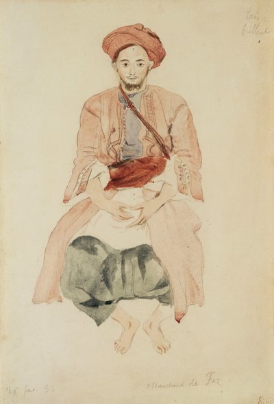 Købmand af Fez, ca. 1832 af Ferdinand Victor Eugene Delacroix