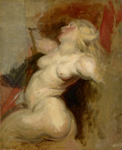 Nereid (afskrift efter Rubens), c.1822 af Ferdinand Victor Eugene Delacroix