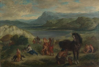 Ovid blandt skyterne af Ferdinand Victor Eugene Delacroix