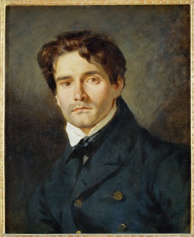 Portræt Leon Riesener ... af Ferdinand Victor Eugene Delacroix