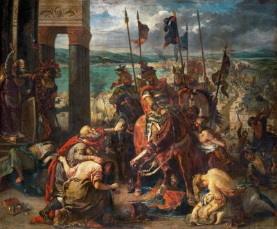 Korsfarernes indtagelse af Konstantinopel - ... af Ferdinand Victor Eugene Delacroix