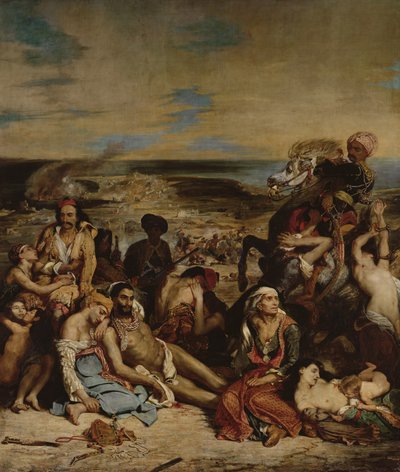 Scener fra massakren i Chios, 1822 af Ferdinand Victor Eugene Delacroix