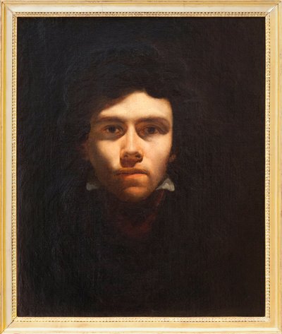 Selvportrætformodning af Eugene Delacroix (1798-1863), fransk maler - Maleri tilskrevet Delacroix - Fotografi, KIM Youngtae, Rouen, Musee des Beaux Art de Rouen af Ferdinand Victor Eugene Delacroix