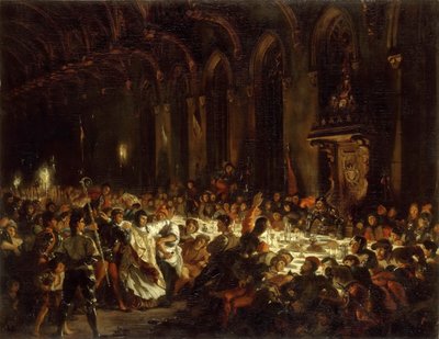 Mordet på biskoppen af Liège af Ferdinand Victor Eugene Delacroix