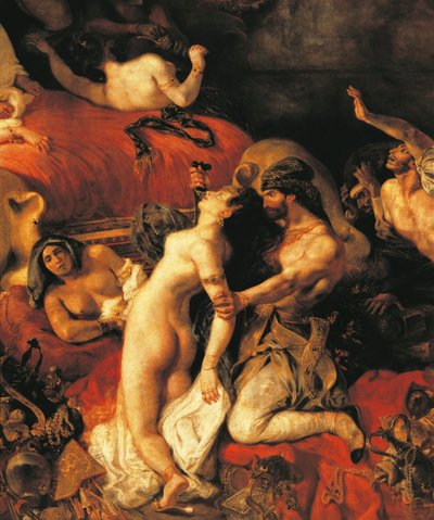 Sardanapalus død af Ferdinand Victor Eugene Delacroix
