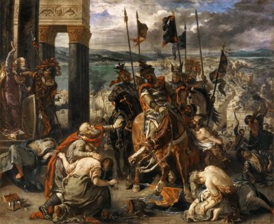 Korsfarernes indtog i Konstantinopel af Ferdinand Victor Eugene Delacroix