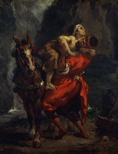 Den barmhjertige samaritaner, af Ferdinand Victor Eugene Delacroix