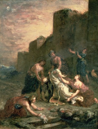 St. Stephens martyrium, 1860 af Ferdinand Victor Eugene Delacroix