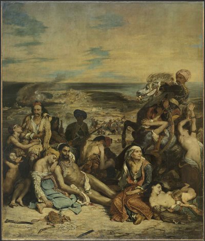 Massakren i Chios, 1824. af Ferdinand Victor Eugene Delacroix