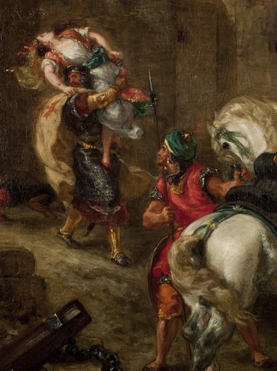 Rebeccas voldtægt af Ferdinand Victor Eugene Delacroix