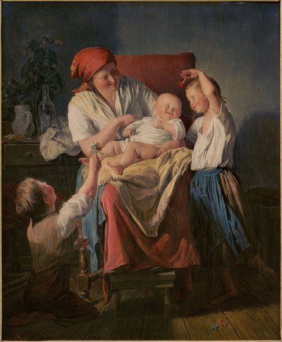 Mors lykke af Ferdinand Waldmüller