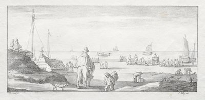 Langs en hollandsk kyst, 1811-1816. af Ferdinand the Elder Piloty