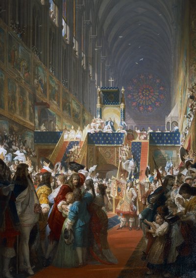 Ludvig XIV af Frankrig modtager repræsentanter for de sociale klasser i Paris af Ferdinand the Elder Piloty