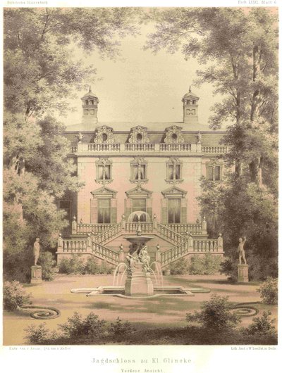 Berlin Jagdschloss Glienicke set forfra af Ferdinand von Arnim