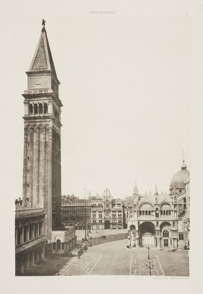 Campanile af Markusbasilikaen af Ferdinando Ongania