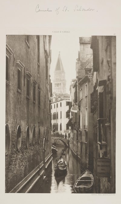 Canal of St. Salvadore af Ferdinando Ongania