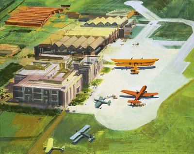 Vejen til Månen: Stifinderne. En tidlig lufthavn af Ferdinando Tacconi