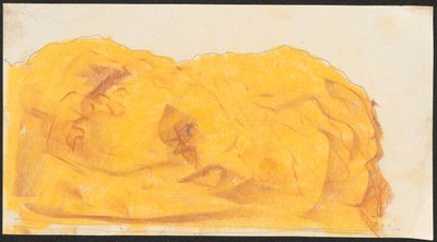 Skizze eines Felsens, lose im Skizzenbuch 1912/II af Ferdynand Ruszczyc