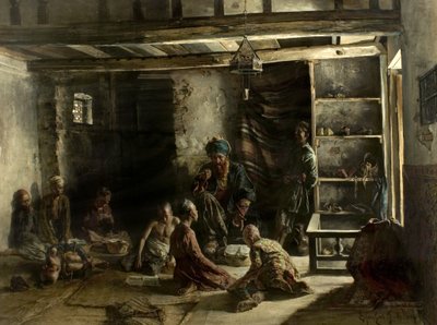 En orientalsk skole, 1885 af Ferencz Frans Eisenhut