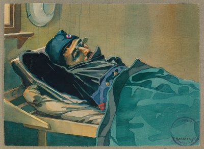 Portræt af Brossard, der vender hjem, Gustrow af Fernand Barbier