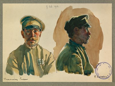 Portræt af en russisk fange af Fernand Barbier