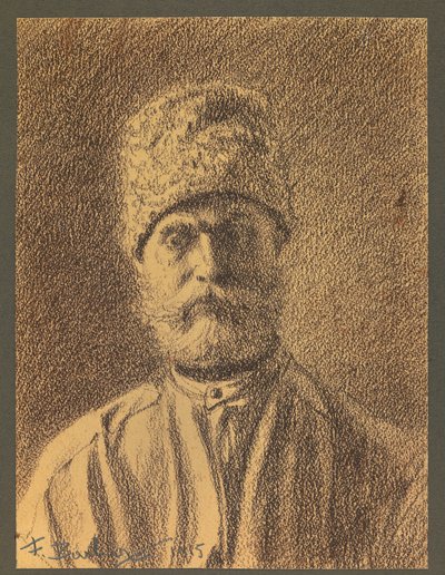 Portræt af en russisk fange af Fernand Barbier