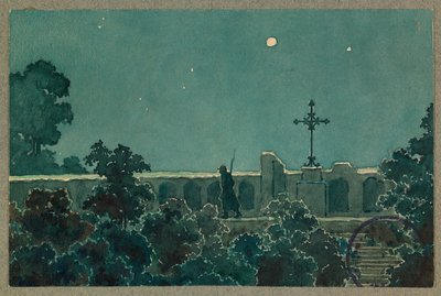 Golgata i Vailly natten til den 27. oktober af Fernand Barbier