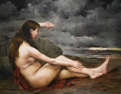 Pigen, der kigger på havet af Fernand Cormon