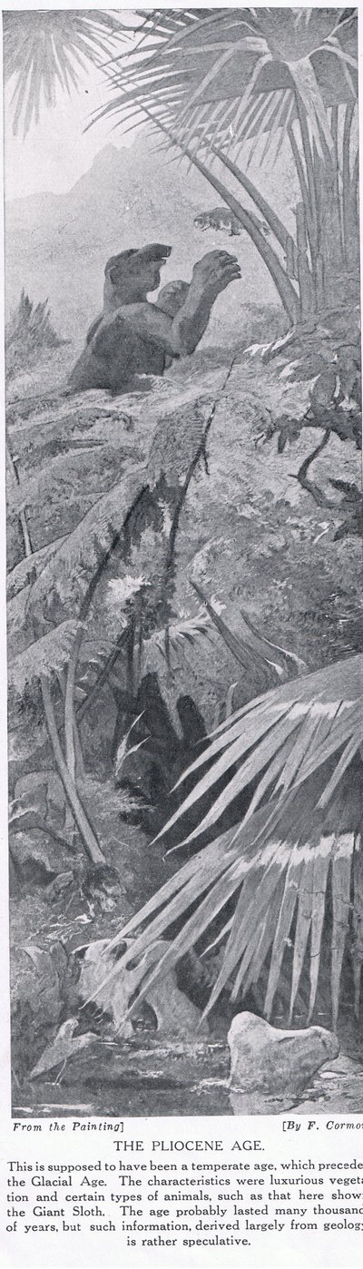 The Pliocæn Age, illustration fra 