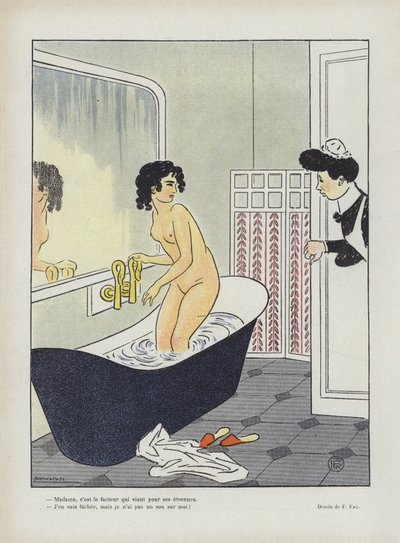 Illustration til Le Rire af Fernand Fau