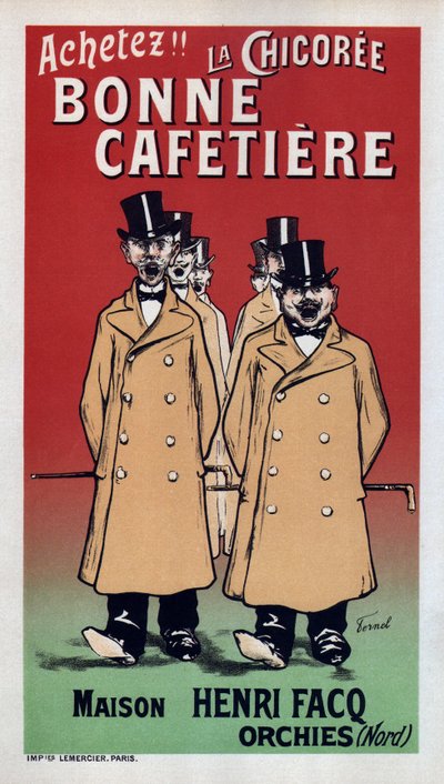 La Chicoree Bonne Cafetiere plakat, 1899 af Fernand Fernel