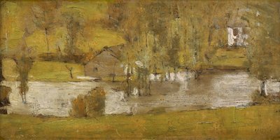 En Fosset; La Crue, 1881 af Fernand Khnopff