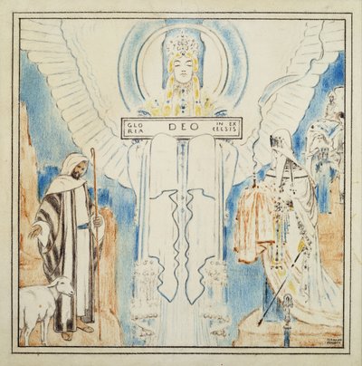 Juleengel; juleengel, af Fernand Khnopff