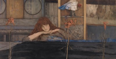 Jeg låser døren bag mig af Fernand Khnopff