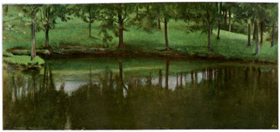 LEtang De Menil, 1898. af Fernand Khnopff