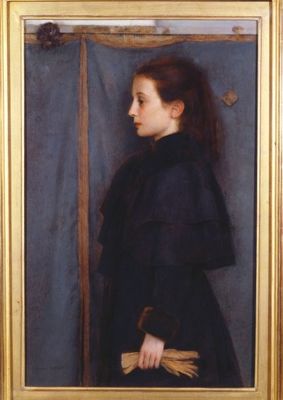 Portræt af Jeanne de Bauer, 1890 af Fernand Khnopff