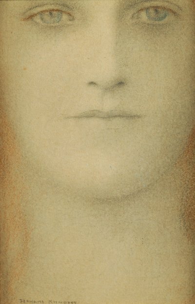 Studie af en kvinde, 1890 af Fernand Khnopff