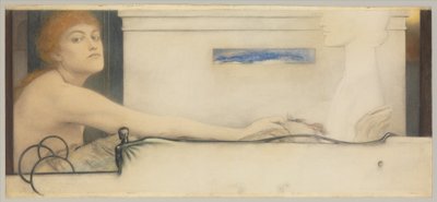 Offeret, 1891 af Fernand Khnopff