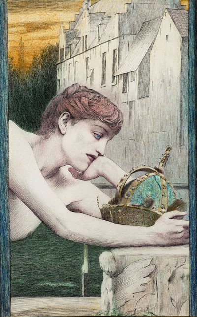 En død by. Med Georges Rodenbach, 1889. af Fernand Khnopff