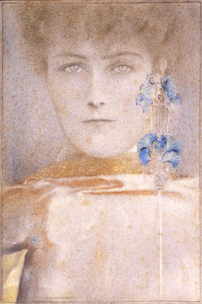 Hvid maske af Fernand Khnopff