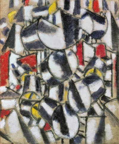 "Kontrast mellem former" (Formenkontrast) af Fernand Leger