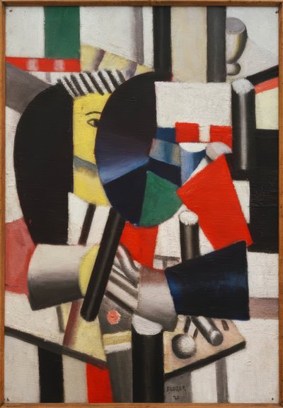 Kvinde med spejl af Fernand Leger