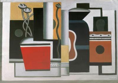 "Le pot rouge" (Den røde blomsterpotte), 1926 af Fernand Leger
