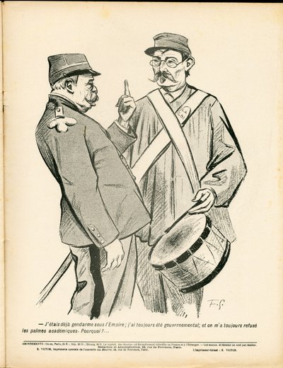 Smørtallerkenen, nummer 209, satirisk i farve af Fernand Louis Gottlob