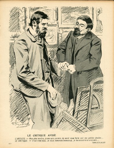 Smørtallerkenen, nummer 199, Satirisk i farver af Fernand Louis Gottlob