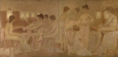 The Dancers, mellem 1905 og 1909 (olie på lærred) af Fernand Pelez