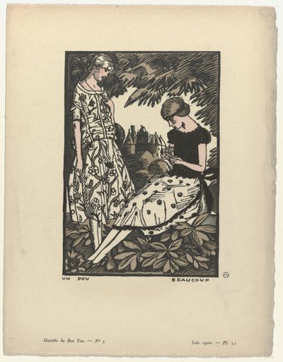 Gazette du Bon Ton, 1920 - nr. 5, pl. 34: Lidt meget af Fernand Siméon