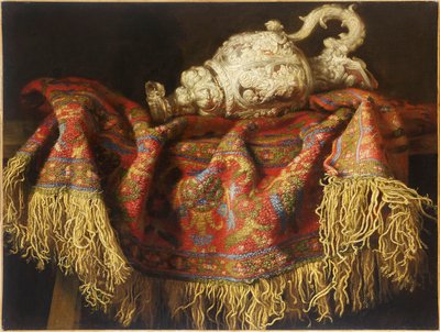Stilleben med et tæppe, ca. 1640. af Fieravino